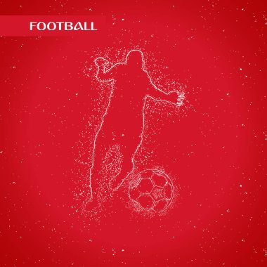 futbol logosu tasarım vektörü 