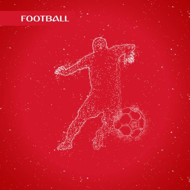 futbol logosu tasarım vektörü 