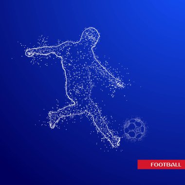 futbol logosu tasarım vektörü 