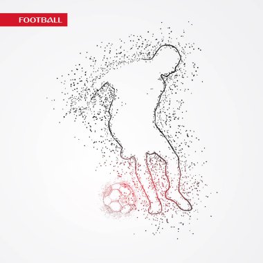 futbol logosu tasarım vektörü