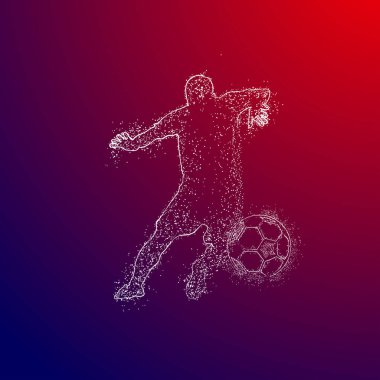 futbol logosu tasarım vektörü