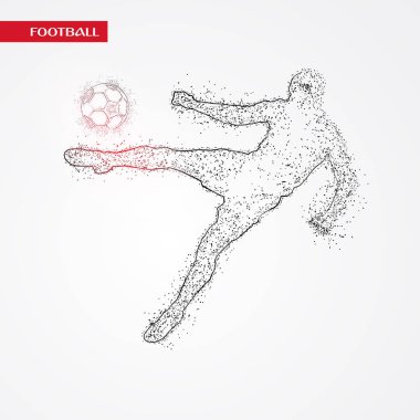 futbol logosu tasarım vektörü