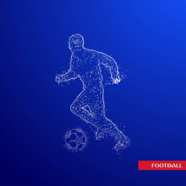 futbol logosu tasarım vektörü