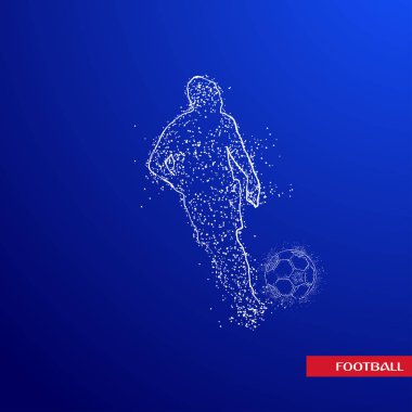 futbol logosu tasarım vektörü