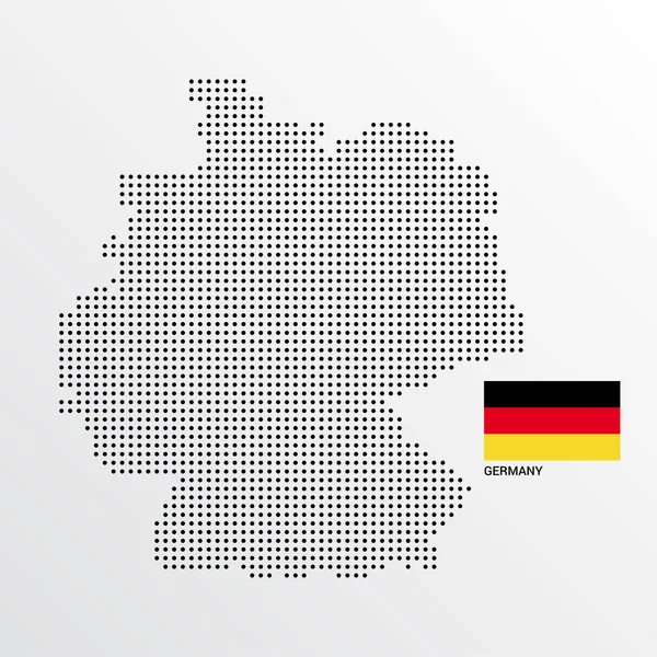Németország Megjelenítése Tervez Val Zászló Világos Háttér Vektor — Stock Vector