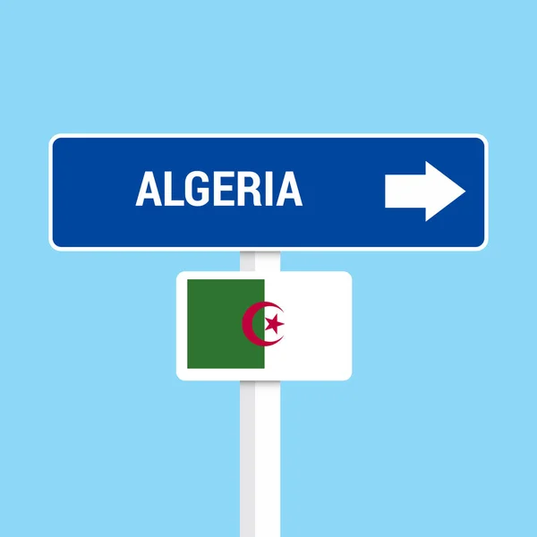 Algeriet Trafik Skyltar Ombord Design Vektor — Stock vektor
