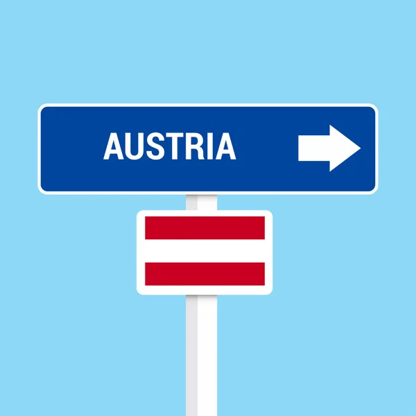 Austria Traffic Signs Board Design Vector — Stock Vector