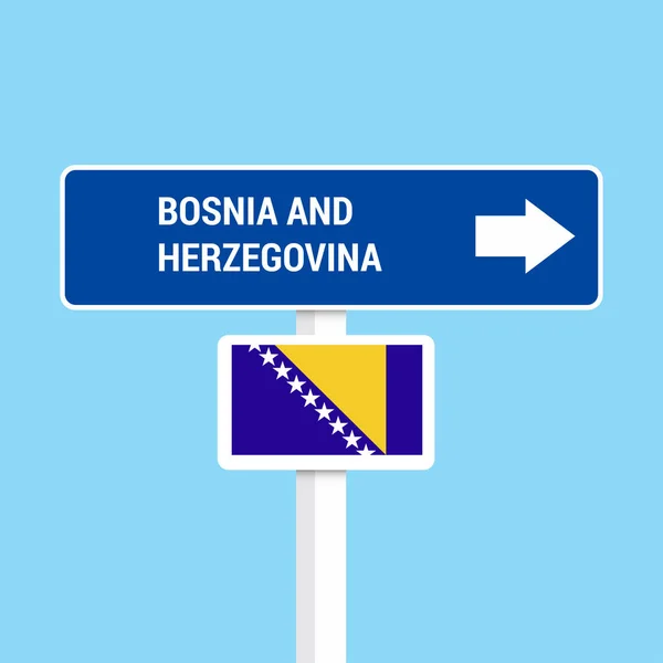 Bosnia Herzegivina Traffic Signs Board Design Vector — Stock Vector
