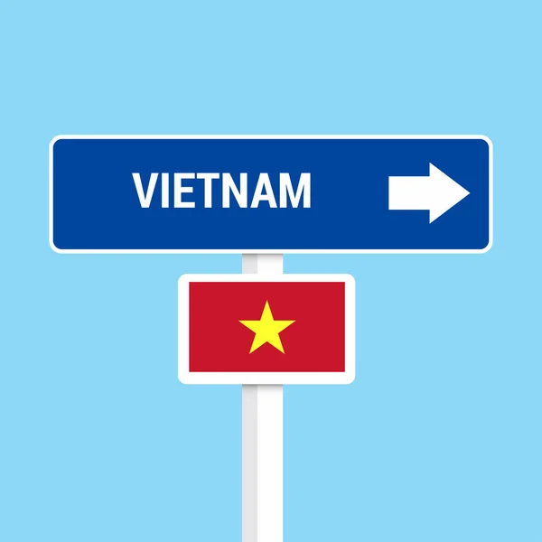 Vietnam közlekedési jelzőtáblák fórumon design vektor — Stock Vector