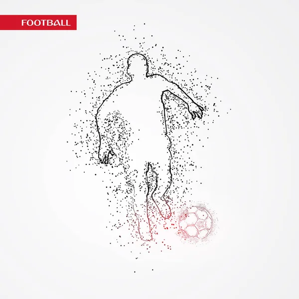 Futbol beyaz arka plan üzerinde renkli logo tasarımı