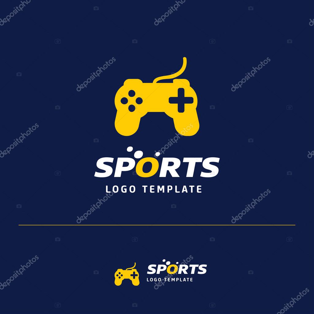 Vector illustration of Business card design with sports logo and theme