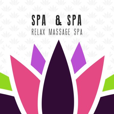 Spa ve güzellik kart zarif tasarım vektör çizim ile