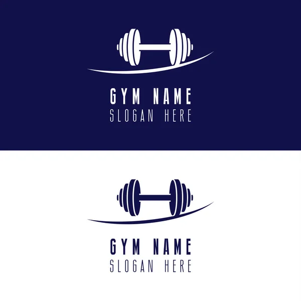 Gym Logo Design Typography Vector Illustration — Stock Vector