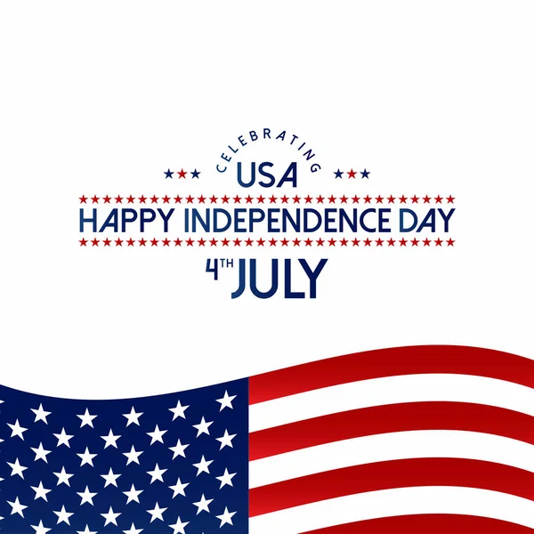 美国独立日设计与光背景和旗子设计 向量例证 — 图库矢量图片