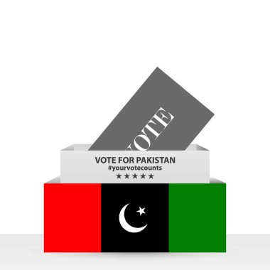 Pakistan seçim 2018, oy verme kavramı.