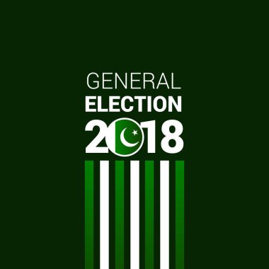 General Election Pakistan 2018 poster clipart