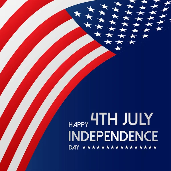 Fourth July Usa Independence Day — Stock Vector