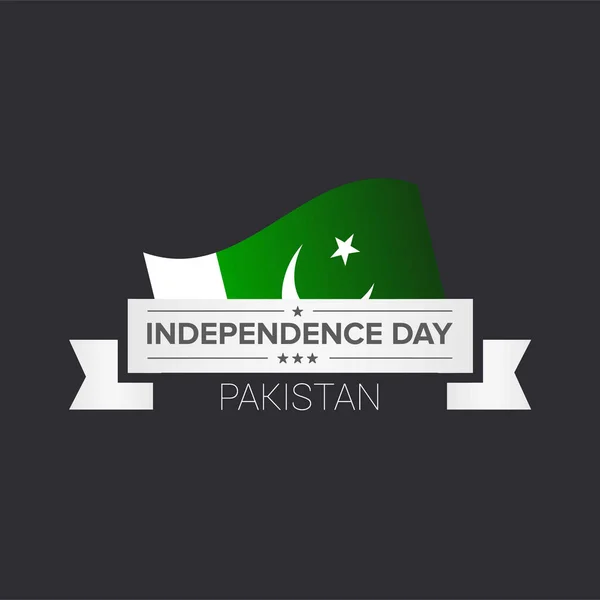 8月14日 巴基斯坦独立日 — 图库矢量图片