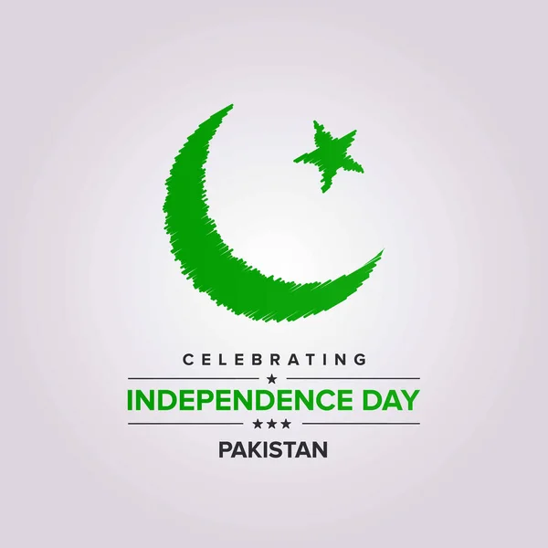 8月14日 巴基斯坦独立日 — 图库矢量图片