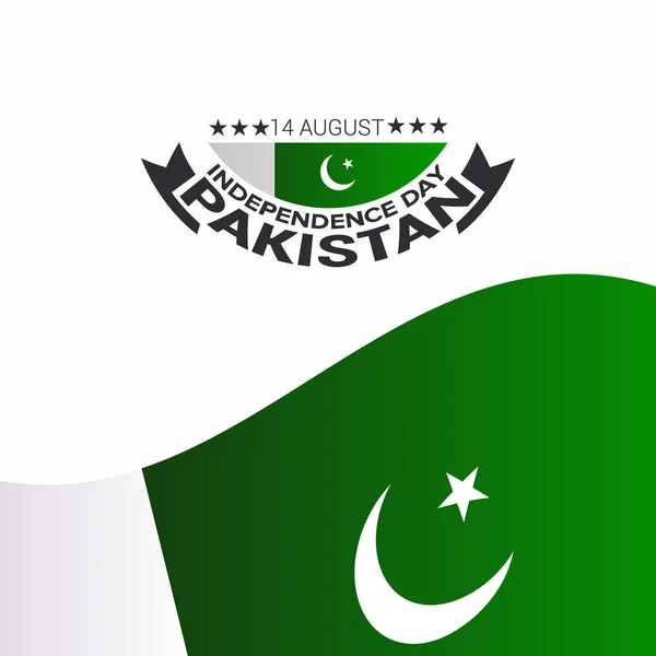 День Независимости Пакистана Августа — стоковый вектор