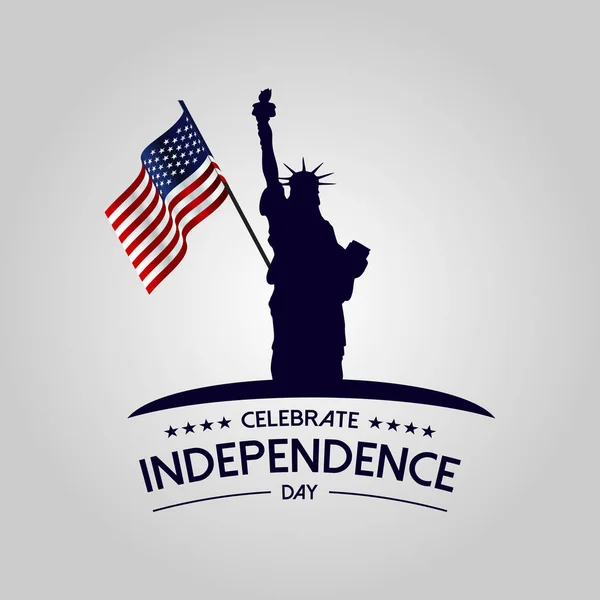 Четвертого Липня Сша День Незалежності — стоковий вектор