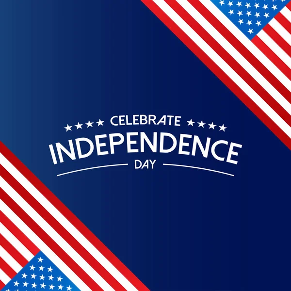 Juillet Fête Indépendance Des Etats Unis — Image vectorielle