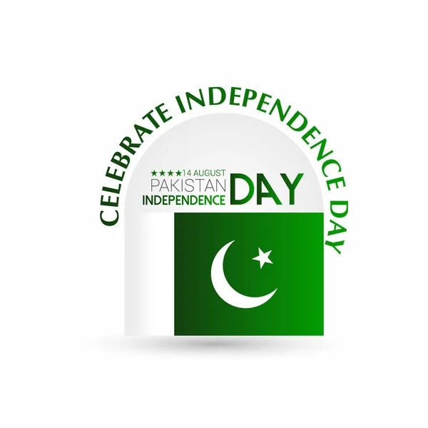 Agosto Día Independencia Pakistán — Archivo Imágenes Vectoriales
