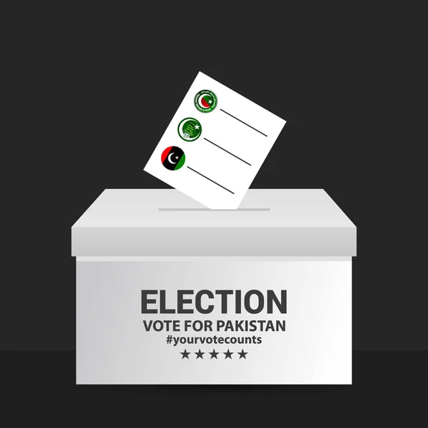 Vote Pakistan Election 2018 — Stock Vector