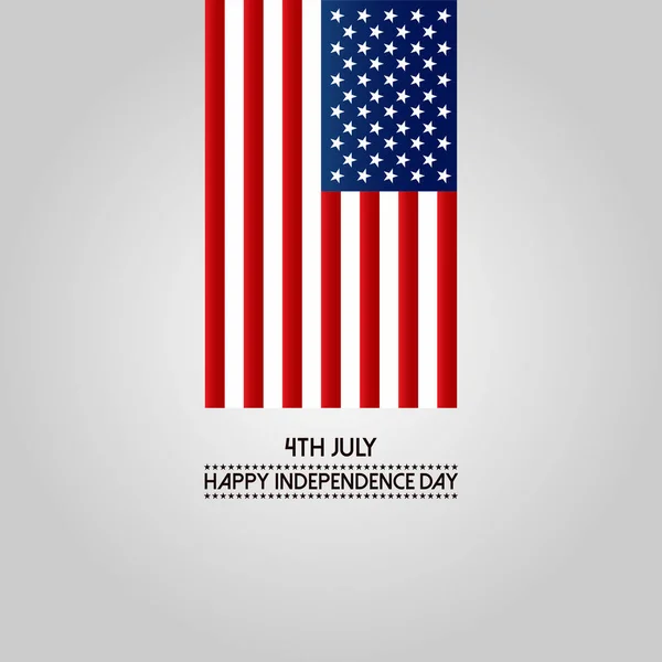 Fourth July Usa Independence Day — Stock Vector