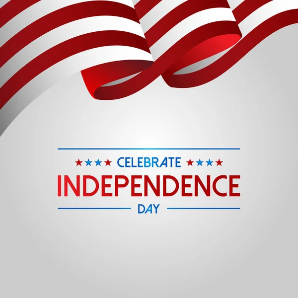 7月4日 美国独立日 — 图库矢量图片