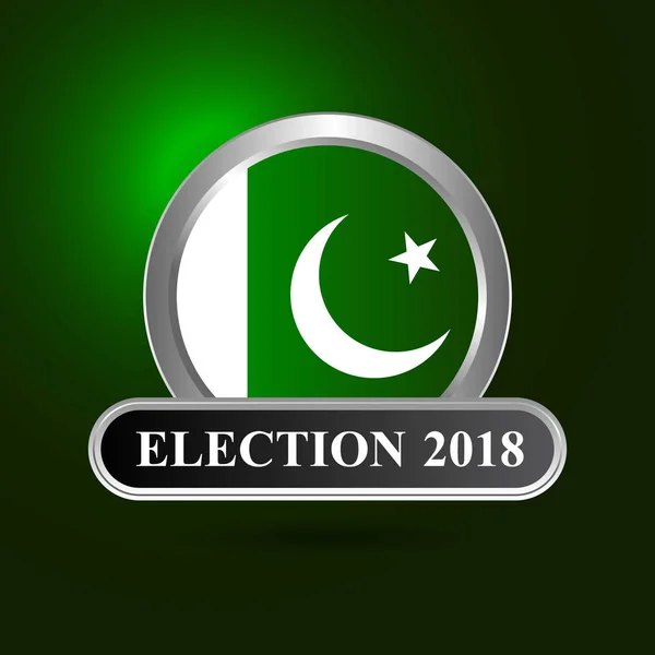 Выборы Пакистане 2018 Концепция Голосования — стоковый вектор