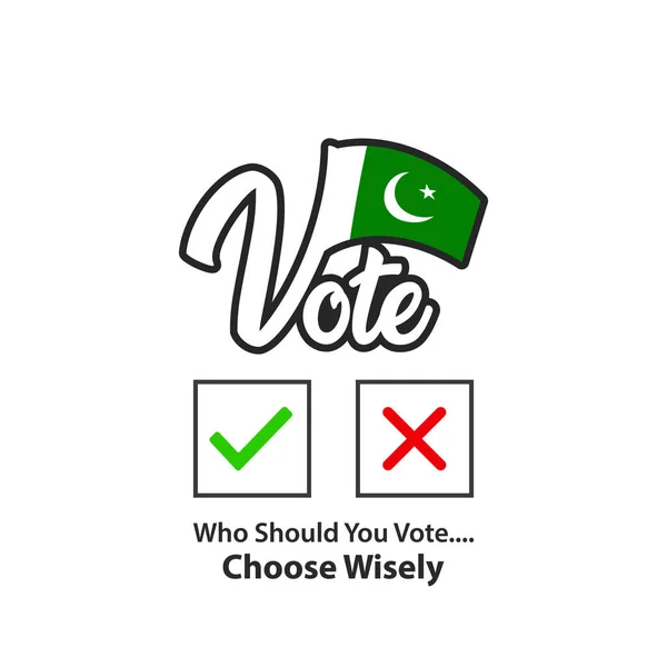 Vote Pakistan Election 2018 — Stock Vector