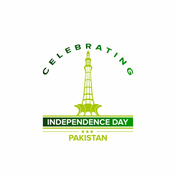 День Незалежності Пакистані Серпня — стоковий вектор