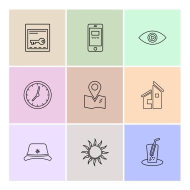 bilgisayar yaratıcı düz tasarım simgeler vektör koleksiyonu