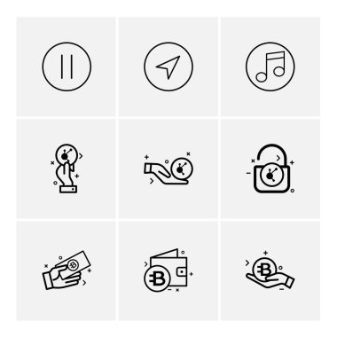 iş yaratıcı simgeler vektör tasarım düz koleksiyonu