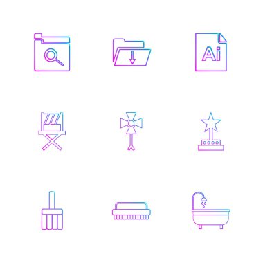 minimalist vektör simge kümesi  