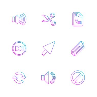 bilgisayar yaratıcı düz tasarım simgeler vektör koleksiyonu