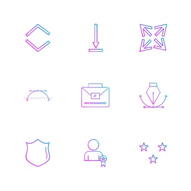 minimalist vektör simge kümesi  