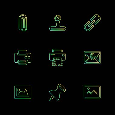 iş yaratıcı düz tasarım simgeler vektör koleksiyonu