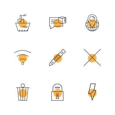 minimalist vektör simge kümesi  