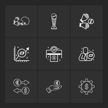 iş yaratıcı düz tasarım simgeler vektör koleksiyonu