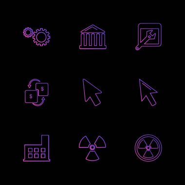 minimalist vektör simge kümesi  