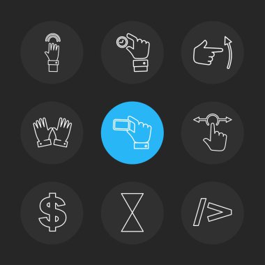 iş yaratıcı düz tasarım simgeler vektör koleksiyonu