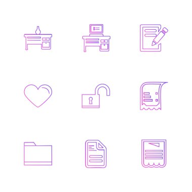 iş yaratıcı düz tasarım simgeler vektör koleksiyonu