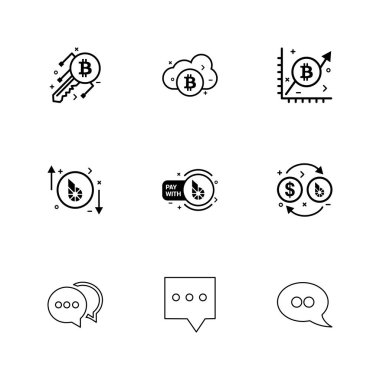 iş yaratıcı simgeler vektör tasarım düz koleksiyonu