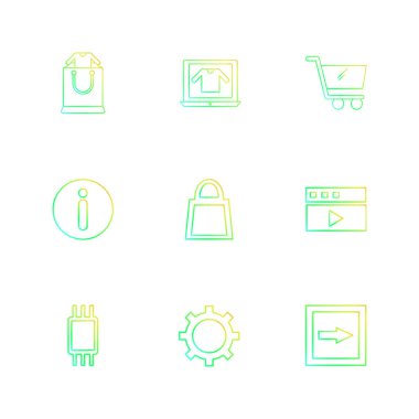 minimalist vektör simge kümesi  