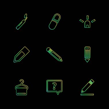 minimalist vektör simge kümesi  