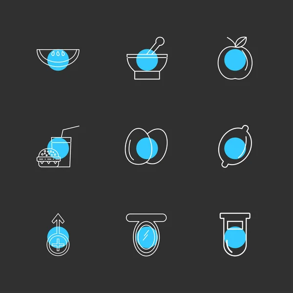 Set Business Icons Vector Illustration — Stock Vector