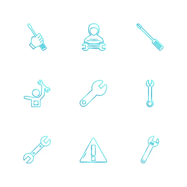 Conjunto Iconos Negocio Vector Ilustración — Vector de stock