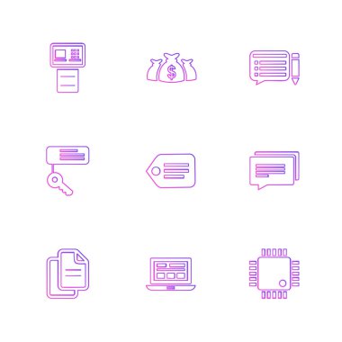 iş yaratıcı düz tasarım simgeler vektör koleksiyonu